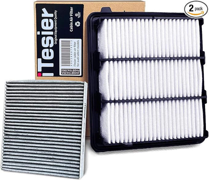 Engine & Cabin Air Filter Kit for CRV (2023-2025) 1.5L Gas, Civic (2022-2025) 1.5L Gas, (NOT for Hybrid /2.0L) Replaces 17220-64A-A00, 80292-TF0-G01