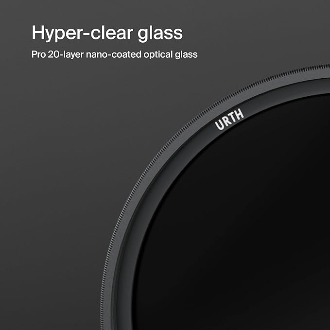 Urth 58mm Soft Graduated ND8 Lens Filter (Plus+) — 3-Stop, Ultra-Slim 20-Layer Nano-Coated Soft Grad Neutral Density Camera Lens Exposure Balance Filter
