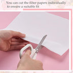 600 Sheets Nail Dust Collector Filter Paper Disposable Nail Dust Suction Collector Filters Paper Sheets Portable for Salon Spa Tech Supplies Accessories
