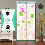 Door Mesh Screen with Magnet, Fly Hanging Temporary Magic Patio Heavy Duty Front Back Screen Magnetic Closure, Portable French Net for Door to Keep Bugs Out Doorway Curtain 35x83 in