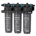 Vortopt Under Sink Water Filter,NSF Certificated Under Sink Water Filtration System,with Flow Rate of 0.53 GPM,F02-C2/UF/PP Filter for Cleaner Tap Water,Black.