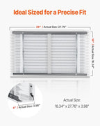 VEVOR 16x28x4 Furnace Air Filter, MERV 13 Pleated HVAC AC Replacement, Electrostatic 12-Month Air Cleaner, 2-Pack (Actual Size: 16.34x27.76x3.98 in), for Improving Home Indoor Quality