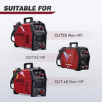 ARCCAPTAIN 23Pcs IPT60 Plasma Cutter Torch Consumables, .040" Plasma Cutter Accessories for ARCCAPTAIN CUT55 NON-HF, CUT55 MP and CUT60 Non-HF, Work with 40-50A Current