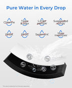 Waterdrop 5231JA2002A Refrigerator Water Filter, Replacement for LG®LT500P®, GEN11042FR-08, ADQ72910911, ADQ72910901, Kenmore 9890, 46-9890, LFX25974ST, LMX25964ST, 3 Pack, Package May Vary