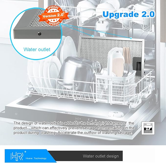 Updated W10169961A Range Hood Filter, Stove Vent Filter, Fits Whirlpool, Ikea, Kitchen Aid, Jenn Air, Aluminum Mesh Range Hood Grease Filters 10.5x12Inch, 3PCS Replacement For W10870878, W10875058