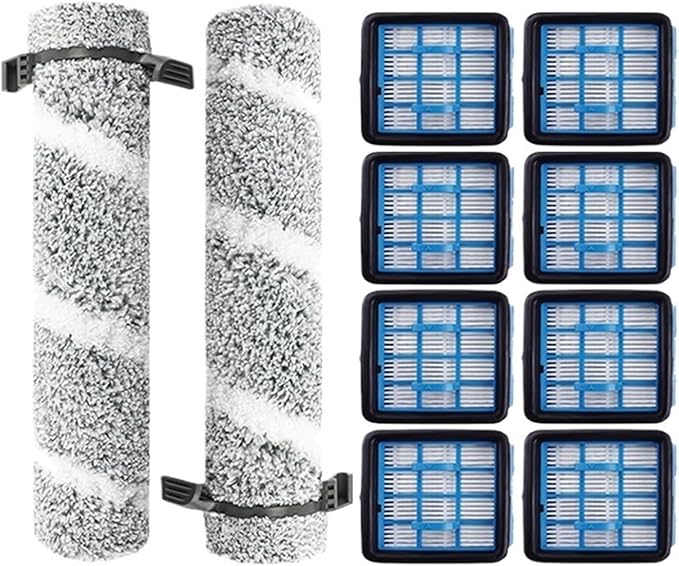 Replacement Parts ，Compatible For Bissell， 3930F 3933 V2 3999Z Floor Scrubber Roller Brush Filter Washing Vacuum Cleaner Parts(E)