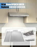 2 Pcs Grease Range Hood Filters Fit for Broan 97017415 S97017415, Aluminum Filters 14 x 13.7 x 0.4 inchs