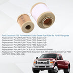 CARMOCAR replacement for Ford 6.0L 2003-2007 Diesel Fuel Filter 3 Pack includes lower lifter pump filter and upper fuel bowl filter FD4604 Ford F250 F350 F450 F550 F650 EXCURSION FD-4604 FD-4616