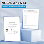 Water Filter for Sink Faucet, Reduce Heavy Metals/Chlorine/PFAS/PFOA/PFOS/Odor/Sediment, NSF/ANSI 42&53 Improve Taste, EZ Change Life Indication Mineral pH+ Under Sink Water Filter (Advanced)