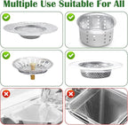 400 Pcs Disposable Mesh Sink Strainer Bags, Kitchen Sink Strainer Mesh Bag for Various Sizes Scalability Non-Clog Filter Bags for Collecting Kitchen Food Waste Leftover Garbage