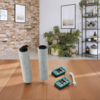 Replacement Vacuum Brush Roller Filter Set Compatible with for Bissell for CrossWave 3831 HF2 3845 3847 3848 Floor Scrubber Multi-Surface Wet Dry Vacuum Cleaner Parts Accessories with Cleaning Tool