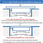 Return Air Filter Grille Vent Cover Removable, Louvered Access Panel, Removable Access Panel, HVAC Vent Cover Grill(18x24in)