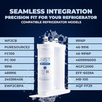 Mist WF2CB Water Filter Replacement for Frigdaire & Electrolux, Refrigerator Water Filter compatible with PureSource2, FC100, Kenmore 9916, 469916, EWF2CBPA, NGFC 2000-WF2CB (2 pack)