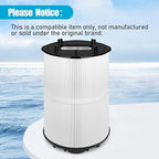 27002-0150S Pool Filter Replacement, Compatible with Sta-Rite System 2 Model PLM150 Modular Media Pool and Spa D.E. Cartridge Filter, with 24800-0121 Air Bleed Assembly, 150 sq. ft, Polyester