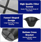70 Pcs Paint Filter 100 mm Plastic Paint Strainer with Fine Nylon Mesh Reusable Industrial Nylon Filter for Oil, Water Based Oil Paints Food Residue