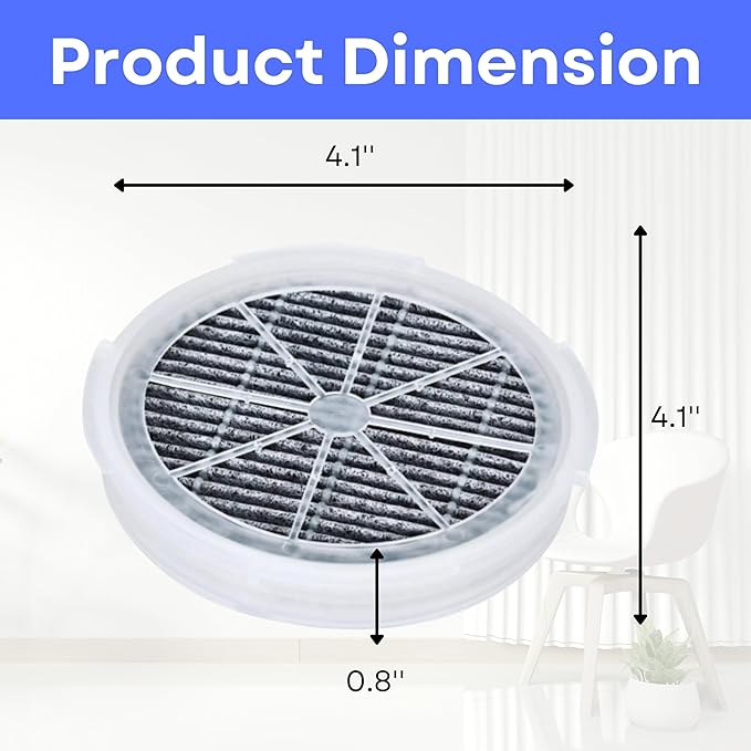 Nispira Activated Carbon HEPA Filter Replacement | For Air Purifier FridaBaby Sound Machine, Meleden, RIGOGLIOSO GL-2103, JINPUS, LTLKY 900S, 2103, 2 Pack