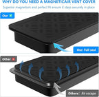 Magnetic Vent Screen Mesh Covers 3 Pack -5.5x12, Air Vent Filters with Durable PVC Frame, Air Vent Screen Register Trap,Vent Mesh–Upgraded Thickness(2.5mm) for Home Wall Ceiling (Black)