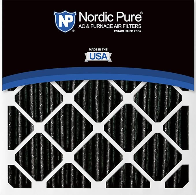 Nordic Pure 20x20x5 (Actual Size: 19 5/8 x 19 7/8 x 4 3/8) Honeywell/Lennox Replacement Odor Reduction Merv 8 Filter 4 PK