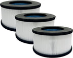 Nispira AF-3222 Replacement Filter for Bulex AF-3222 Air Purifier 2-in-1 True HEPA Removes Smoke, VOCs, Odor 3 Packs