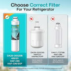 ICEPURE PRO DA29-00020B NSF401&473&53 Samsung Refrigerator Water Filter, Replacement for DA29-00020B-1, DA29-00020A/B, HAF-CIN/EXP, RF25HMEDBSR, RF28HMEDBSR, RS25J500DSR, More Models, 2PACK