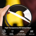 Walking Way 82mm Split Halo FX Prism Lens Filter, Rotating Half-Frame Blur & Halo Effect Filter for Portraits, Creative Photography & Video, Durable Optical Glass