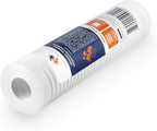 Aquaboon 5 Micron 10 x 2.5 Grooved Sediment Water Filter Replacement for Whole House Filter Cartridge Compatible with AP110, WHKF-GD05, CFS110, 6-Pack