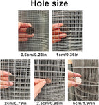 Garden Chicken Wire Animals Enclosure 304 Stainless Steel Woven Wire Mesh Welded Mesh Galvanised Steel Wire Hard and Heat Resisting Wire Mesh Used for Many Projects (Size : L:1.2m-H:1m-1cm)