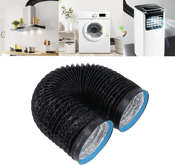 NoiseReducing 7in Dryer Vent Exhaust Hose Flexible Duct Easy Installation Spiral Design for Kitchens Greenhouses Bathrooms Efficient Airflow Ventilation Hose