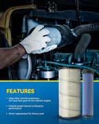 PHILTOP Air Filters Set P828889-P829333 Compatible with Donaldson, Caterpillar Cat Backhoe, Wix, John Deere, Case and Baldwin