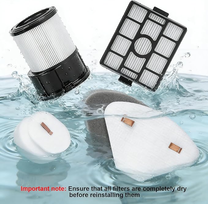 Filter for Shark IP3251 IP3253 IP3225 PowerDetect Clean & Empty Vacuum, 2 Post-Motor 2 Pre-Motor Filters for Handheld Vacuum, 2 HEPA 2 Foam & Felt 2 Odor Neutralizer Cartridge for Auto-Empty Dock