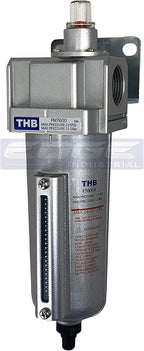 Heavy Duty Industrial Grade COALESCING Filter with 0.01u Micron Element, Metal Bowl, REMOVES 99.98% Moisture, Vapor and Oil from Compressed AIR Lines, AUTO Drain (3/4" NPT, 5oz)