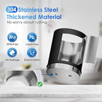 Purewell 3-Stage 0.01μm Ultra-Filtration Gravity Water Filter System, 304 Stainless Steel Countertop System with 2 Filters, Metal Water Level Spigot and Stand, Reduce 99% Chlorine, 2.25G, PW-OB-K