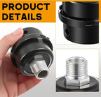 4 Pack Air Compressor Silencer, 1/2'' Air Compressor Intake Filter Silencer and 20mm Filter Noise Muffler Replacement Parts