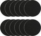 Kitchen Compost Bin Charcoal Filter 7.25 Inch Diameter Extra Thicker & Bigger-Over 3 Years Supply- Longer Lasting Activated Charcoal Odor Trapping Filters (0.4inch/10mm Thickness), Round (12 Pack)