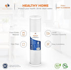 Aquaboon 5 Micron 20 x 4.5 Water Filters Whole House Set NSF Certified Water Filter Replacement Cartridges CTO & KDF & Sediment Compatible with FC25B