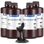 ANYCUBIC ABS-Like Resin 3.0, 3D Printer Resin with Enhanced Strength and Toughness, High Precision and Minimal Shrinkage, Wide Compatibility for All LCD Resin 3D Printers (Black, 4kg)