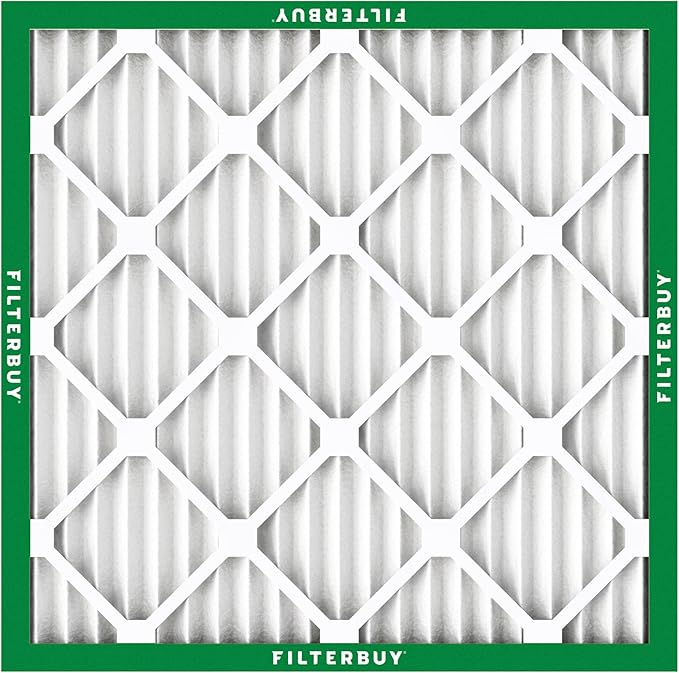 Filterbuy 18x18x1 Air Filter MERV 8 Essential Dust & Allergy Defense (4-Pack), Electrostatic Pleated HVAC AC Furnace Filters Replacement, Made in USA (Actual Size: 17.75 x 17.75 x 0.75)