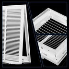 16x20 Return Air Grille [Duct Opening Size],Return Air Vent Cover for Wall Or Ceiling,Steel Return Air Filter Grilles Removable Face/Door for 1 Inch Filters (16"W x 20"H [Duct Opening])