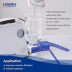 100 Pieces/Pack PES Disc Membrane Filters Hydrophilic 47mm Diameter 0.22µm Pore Size