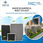10x14 Electro-static Air Filter (1-Ct) AC Furnace Filter, Reusable & Washable 4-Stage Electrostatic Filter for Residential and Commerical HVAC (Actual Size:9.75 x 13.75 x 0.75 Inches)