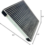 BW735 Premium Cabin Air Filter for Equus (11-16), Santa Fe (19-20), Genesis G70 (20-22), G80 G90 GV70 (2022), GV80 (21-22), Stinger (18-22), Telluride (20-22), K900 Carbon