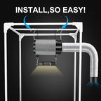 Atour 4'' Air Filtration Kit – 12-Speed Control, Quiet 14cm Fan & Carbon Filter. Includes 6.7' Ducting + Vent Cover. Perfect for Grow Tents, Indoor Gardens. Cool, Ventilate, Banish Odors – All-in-One.