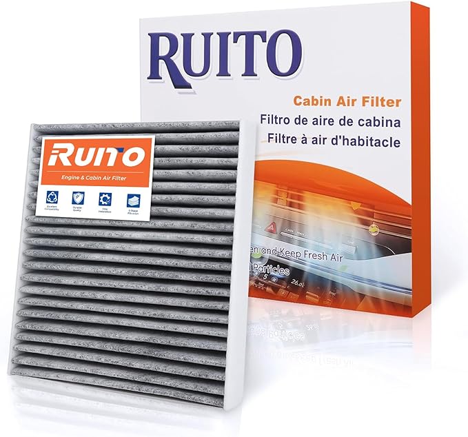 RUITO Cabin Air Filter, CF10729 Compatible with Journey, Avenger, Caliber, Ram 1500/2500/3500/4500/5500, Patriot, Compass, Chry-sler 200, Cirrus, Sebring