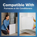 Filtrete 20x25x1 AC Furnace Air Filter, MERV 12, MPR 1500, CERTIFIED asthma & allergy friendly, 3 Month Pleated 1-Inch Electrostatic Air Cleaning Filter, 6-Pack (Actual Size 19.69x24.69x0.78)