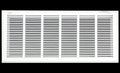 HVAC Premium 32 x 6 Duct Opening Steel Return Air Filter Grille, for 1-inch Filter, Removable Door, Flat Stamped HVAC Vent Cover Grille, Outer Dimensions 34.5 x 8.5