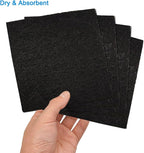 4 Pack 5inch Charcoal Filters for Kitchen Compost Bin, Compost Filters for Countertop Bin Pail Replacement, Activated Charcoal Home Bucket Refill Sets, Square