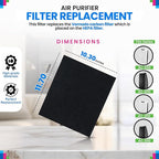 Bagean Carbon Pre Filter MD1-0023 - Compatible with Vornado Air Purifier Filter Replacement - Fits AC350 AC300 AC500 & AC550 Models - Activated Carbon Filters Remove Odors and Freshen the Air (2-Pk)
