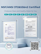 VIOMI® PFAS Reduction Reverse Osmosis System, NSF/ANSI 372&53&42 Certified, 9 Stage & 48 Months Filter, Tankless RO Water Filtration System Under Sink, 800G, Smart LED Reminder, Incl. 1 Extra Filter