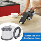 4 Pack PVF110 Replacement Filter for Black and Decker Handheld Pivot Vacuums PHV1810 PHV1410 PHV1210 BDH2000PL BDH2020FLFH BDH2020 FLBDH1620FLFH, Compare to Part # 90552433