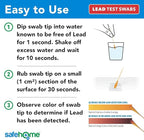 Safe Home® Lead in Solids Combo Test Kit – 10 DIY Swabs + Optional Testing at our EPA Certified Lab – Made in the USA for Homeowners & Contractors – (4 Pack)